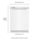 Whirlpool® 24” Stainless Steel Dishwasher with AI Intelligent Wash - 47 dBA WDTA50SAKW