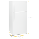 Whirlpool® 28-inch Wide Top Freezer Refrigerator - 14 cu. ft. WRT134TFDW