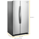 Whirlpool® 36-inch Wide Side-by-Side Refrigerator - 25 cu. ft. WRS315SNHM