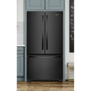 Whirlpool® 36-inch Wide Counter Depth French Door Refrigerator - 20 cu. ft. WRF540CWHB