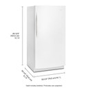 Whirlpool® 16 cu. ft. Upright Freezer with Frost-Free Defrost WZF57R16FW