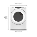 Whirlpool® 7.4 cu. ft. Front Load Electric Dryer with Intuitive Touch Controls YWED560LHW