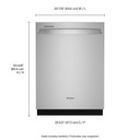 Whirlpool® 24” Stainless Steel Dishwasher with AI Intelligent Wash System - 47 dBA WDT750SAKZ