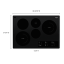 Whirlpool® 30-inch Electric Ceramic Glass Cooktop with Two Dual Radiant Elements WCE97US0KB