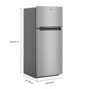 Whirlpool® 28-inch Wide Top-Freezer Refrigerator - 16.6 Cu. Ft. WRTX5328PM