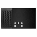 Maytag® 36-Inch Electric Cooktop with Reversible Grill and Griddle MEC8836HS
