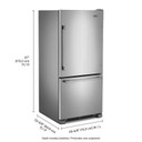Maytag® 30-inch Bottom Freezer Refrigerator with Freezer Drawer MBR1957FEZ