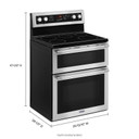 Maytag® 30-Inch Wide Double Oven Electric Range With True Convection - 6.7 Cu. Ft. YMET8800FZ