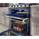 Kitchenaid® 30-Inch 5 Burner Gas Double Oven Convection Range KFGD500ESS