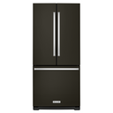 Kitchenaid® 20 cu. Ft. 30-Inch Width Standard Depth French Door Refrigerator with Interior Dispense KRFF300EBS