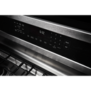 Kitchenaid® 30-Inch 5-Burner Gas Slide-In Convection Range KSGG700EBS