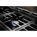 KitchenAid® 48'' Smart Commercial-Style Gas Range with Griddle KFGC558JIB