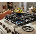 KitchenAid® 36'' Smart Commercial-Style Dual Fuel Range with 6 Burners KFDC506JSS