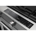 KitchenAid® 30-Inch 5-Burner Dual Fuel Convection  Front Control Range with Baking Drawer YKSDB900ESS