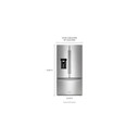 Kitchenaid® 23.8 cu. ft. 36" Counter-Depth French Door Platinum Interior Refrigerator with PrintShield™ Finish KRFC704FPS