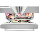 Kitchenaid® 23.8 cu. ft. 36 Counter-Depth French Door Platinum Interior Refrigerator with PrintShield™ Finish KRFC704FPS
