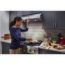 Kitchenaid® 30" 585 CFM Motor Class Commercial-Style Under-Cabinet Range Hood System KVUC600KSS