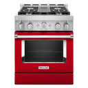 KitchenAid® 30'' Smart Commercial-Style Gas Range with 4 Burners KFGC500JPA