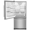 Kitchenaid® 19 cu.ft. 30-Inch Width Full Depth Non Dispense Bottom Mount Refrigerator KRBL109ESS