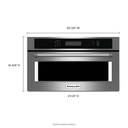 Kitchenaid® 27 Built In Microwave Oven with Convection Cooking KMBP107ESS