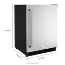 Kitchenaid® 24 Undercounter Refrigerator with Stainless Steel Door KURR114KSB