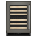 Kitchenaid® 24 Panel-Ready Undercounter Wine Cellar with Wood-Front Racks KUWL214KPA