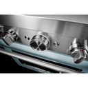 KitchenAid® 30'' Smart Commercial-Style Dual Fuel Range with 4 Burners KFDC500JMB