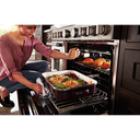 KitchenAid® 48'' Smart Commercial-Style Gas Range with Griddle KFGC558JMH