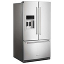 Kitchenaid® 26.8 Cu. Ft. Standard-Depth French Door Refrigerator with Exterior Ice and Water Dispenser KRFF577KPS