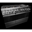 Jennair® NOIR™ 48" Dual-Fuel Professional Range with Chrome-Infused Griddle JDRP548HM