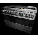 Jennair® NOIR™ 48" Dual-Fuel Professional Range with Chrome-Infused Griddle JDRP548HM