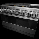 Jennair® NOIR™ 48" Dual-Fuel Professional Range with Chrome-Infused Griddle JDRP548HM