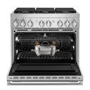Jennair® 36" NOIR™ Dual-Fuel Professional-Style Range JDRP436HM