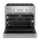 Jennair® 36" NOIR™ Dual-Fuel Professional-Style Range JDRP436HM