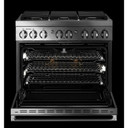 Jennair® 36" NOIR™ Dual-Fuel Professional-Style Range JDRP436HM