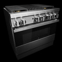 Jennair® 36" NOIR™ Dual-Fuel Professional-Style Range JDRP636HM