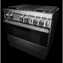 Jennair® 36" NOIR™ Dual-Fuel Professional-Style Range JDRP636HM