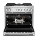 Jennair® NOIR™ 36 Dual-Fuel Professional Range with Gas Grill JDRP636HM