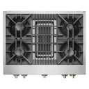 Jennair® 36" RISE™ Gas Professional-Style Rangetop with Gas Grill JGCP636HL