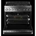 Jennair® 36" NOIR™ Gas Professional-Style Range JGRP436HM