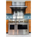 Jennair® 48" RISE™ Dual-Fuel Professional-Style Range with Chrome-Infused Griddle JDRP548HL