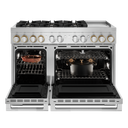 Jennair® RISE™ 48 Dual-Fuel Professional Range with Chrome-Infused Griddle JDRP548HL