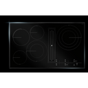 Jennair® 36 Oblivion Glass Electric Radiant Downdraft Cooktop with Tap Touch Controls JED4536KB