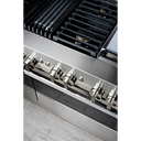 Jennair® NOIR™ 48 Dual-Fuel Professional-Style Range with Chrome-Infused Griddle and Grill JDRP748HM