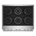 Jennair® 36" RISE™ Dual-Fuel Professional-Style Range JDRP436HL
