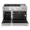 Jennair® 48" RISE™ Gas Professional-Style Range with Chrome-Infused Griddle and Infrared Grill JGRP748HL