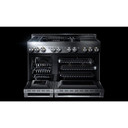 Jennair® 48" RISE™ Gas Professional-Style Range with Chrome-Infused Griddle and Infrared Grill JGRP748HL