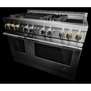 Jennair® RISE™ 48 Gas Professional-Style Range with Chrome-Infused Griddle and Grill JGRP748HL