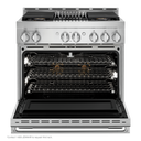 Jennair® NOIR™ 36 Gas Professional-Style Range with Grill JGRP636HM