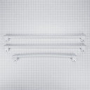 French Door Refrigerator Handle Kit, White W10716725